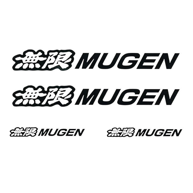 Mugen Black 4 Stickers Set