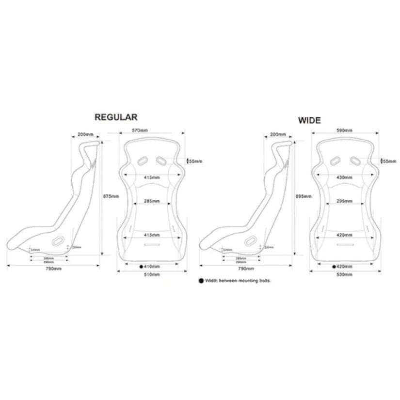 Mugen FRP Mx-A Full Bucket Seat