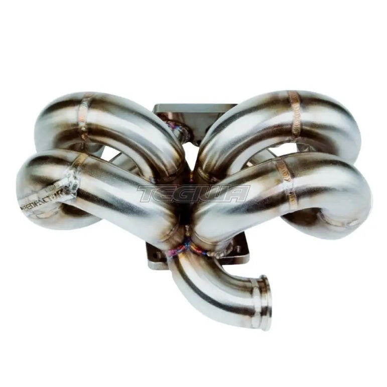 SpeedFactory Stainless Steel Turbo Manifold Ram Horn Style Honda B-Series T3 Flange w 38-40mm V-Band WG - AC Compatible