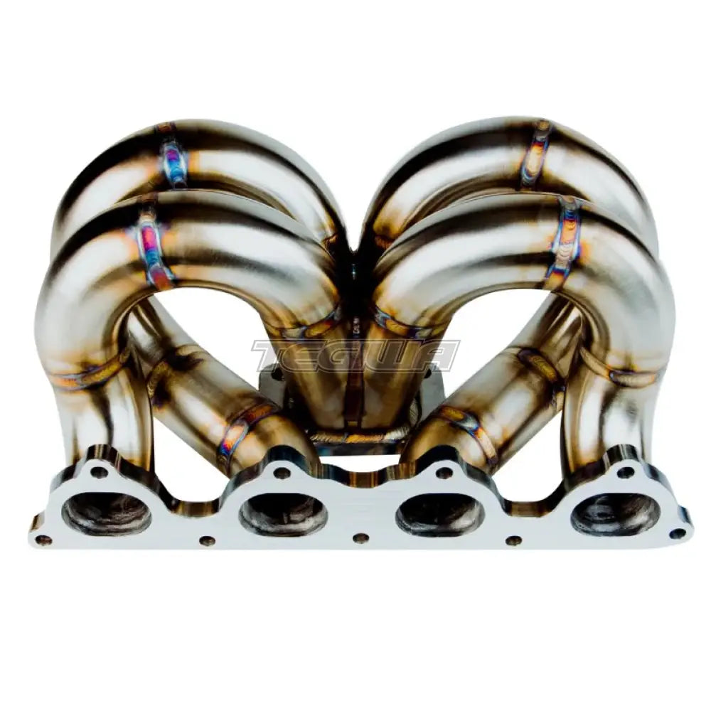 SpeedFactory Stainless Steel Turbo Manifold Ram Horn Style Honda B-Series T4 Flange w 44-46mm V-Band WG