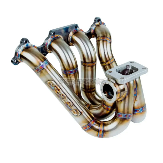 SpeedFactory Stainless Steel Turbo Manifold Top Mount Style Honda D-Series T3 Flange w 38-40mm 2 Bolt WG