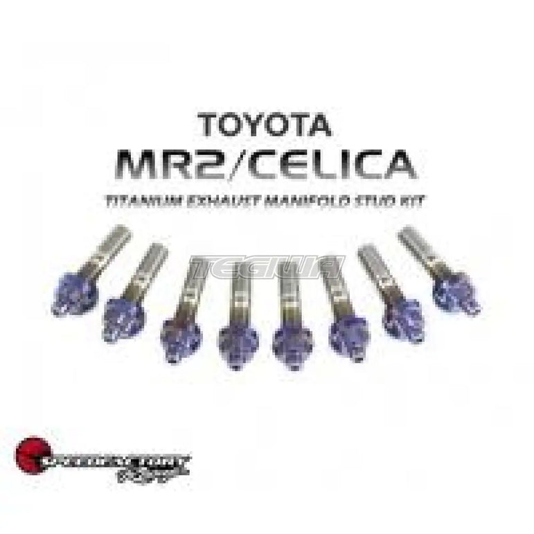 Speedfactory Titanium Exhaust Manifold Stud Kit Toyota Mr2 / Celica  - Kit Includes 8Pc Nut, Stud And Washer