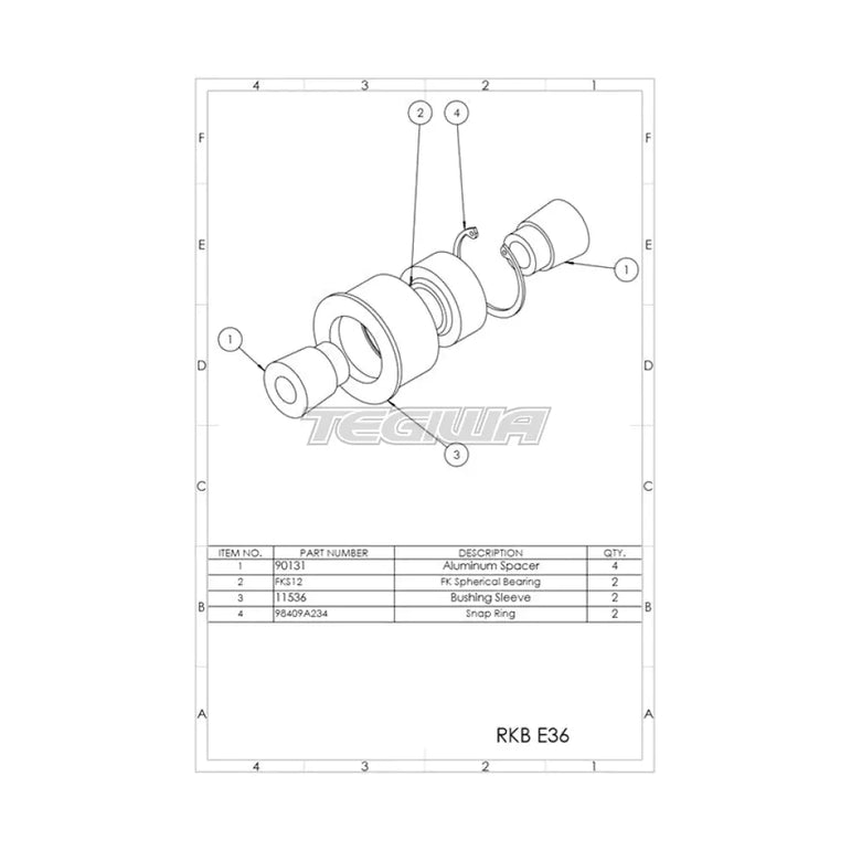SPL Rear Knuckle Bushings (RKB) BMW E36/E46