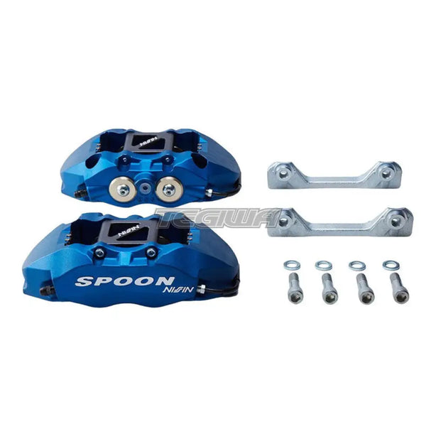 Spoon Sports 4 Pot Monoblock Front Brake Caliper Set Honda Civic EK9 FN2 CR-Z Accord CL7 Integra DC2 DB8 98 Spec