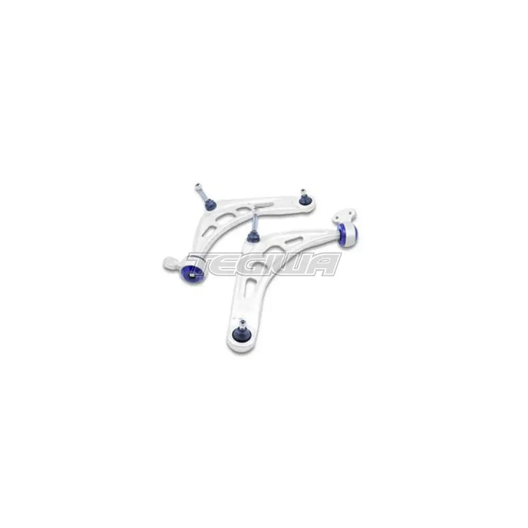Superpro Front Complete Alloy Lower Control Arms: Performance Upgrade With Caster Increase For BMW E46
