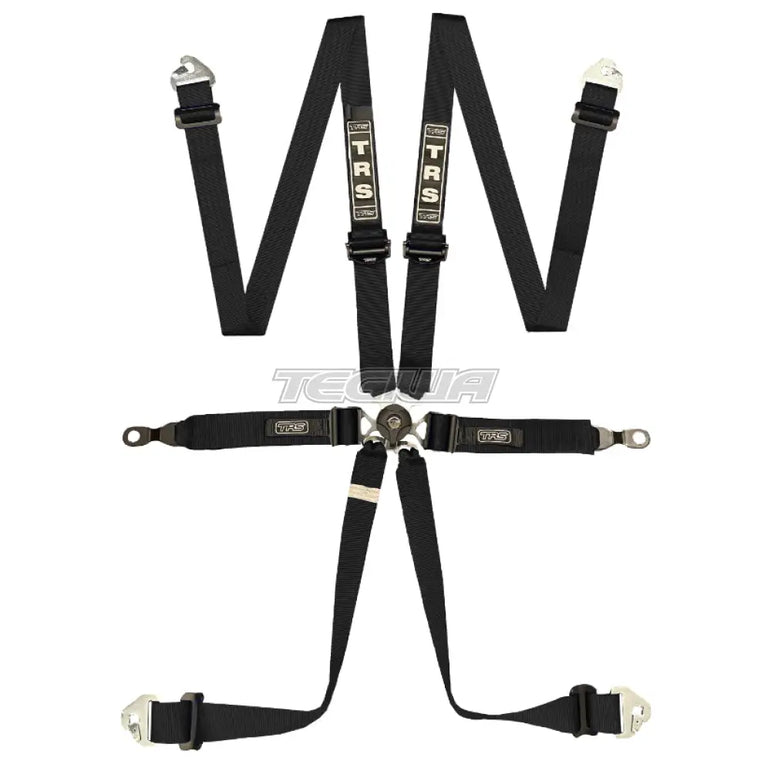 Trs Porsche Pro Quick Adjuster 2In 6 Point Ultralite Fia Harness Black Harnesses