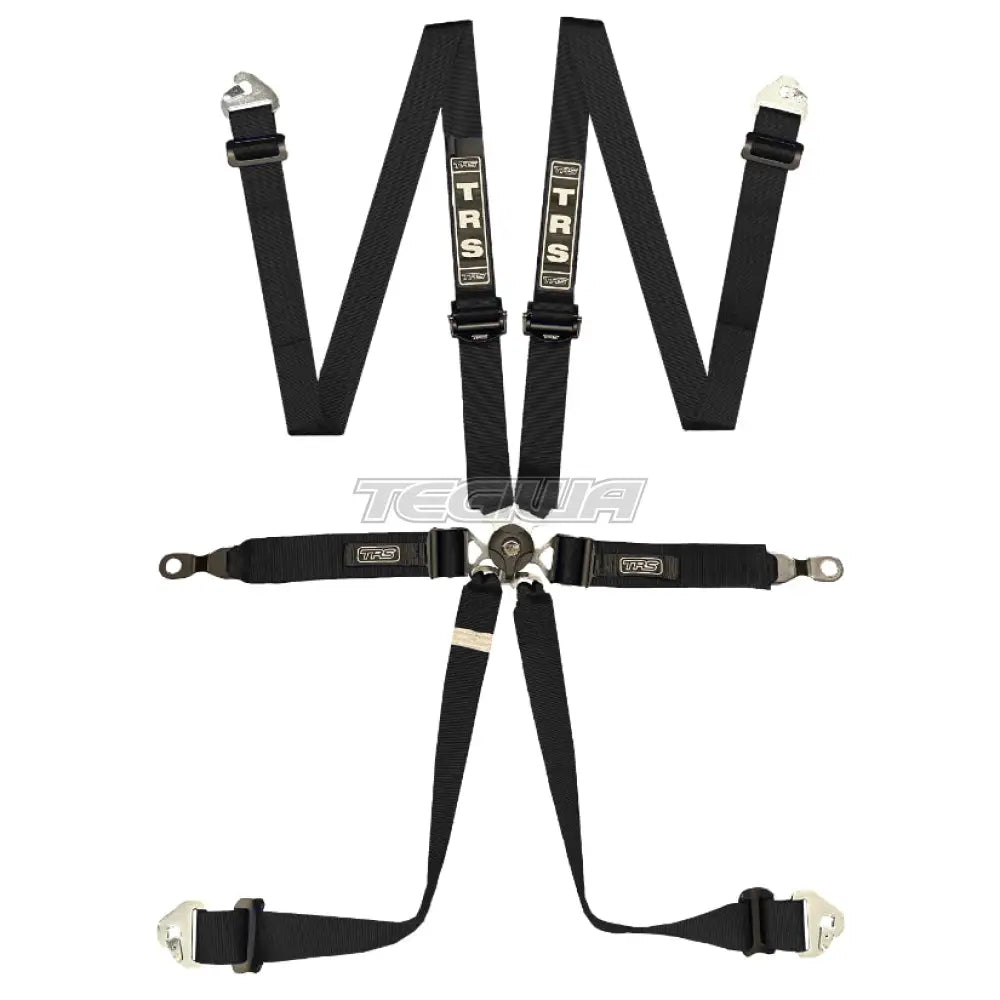 Trs Porsche Pro Quick Adjuster 2In 6 Point Ultralite Fia Harness Black Harnesses