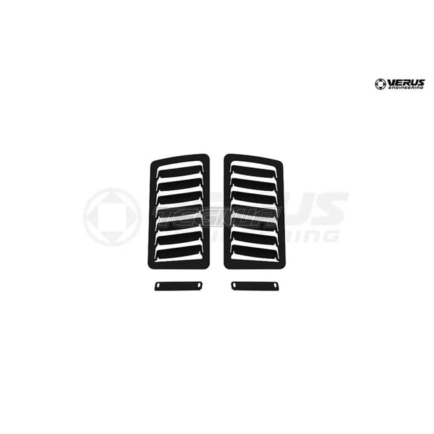 Verus Engineering FT86 Large Bonnet Louvers Only Powder Coated Black