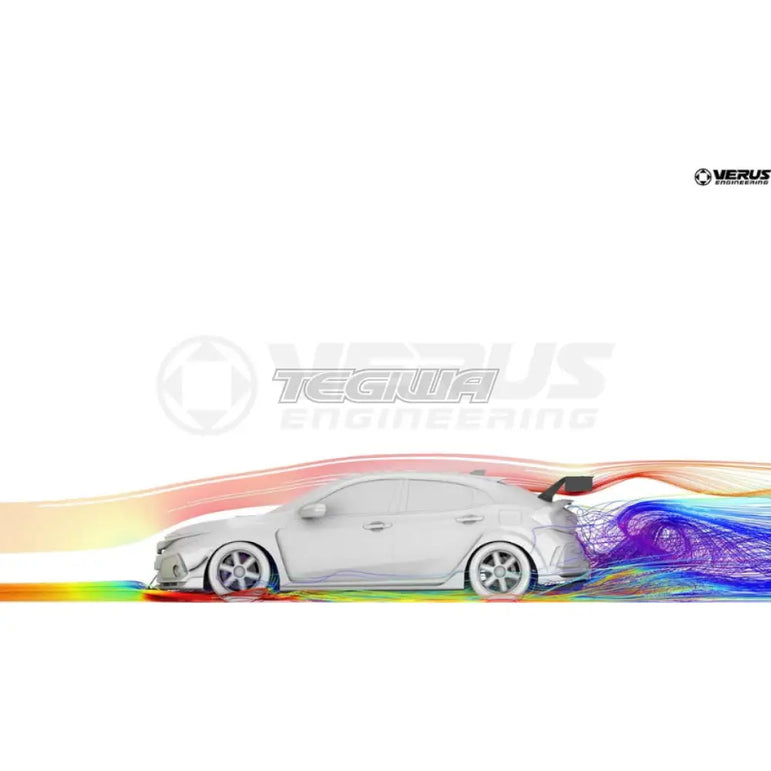 Verus Engineering UCW Rear Wing Carbon Endplate Honda Civic FK8 Type R