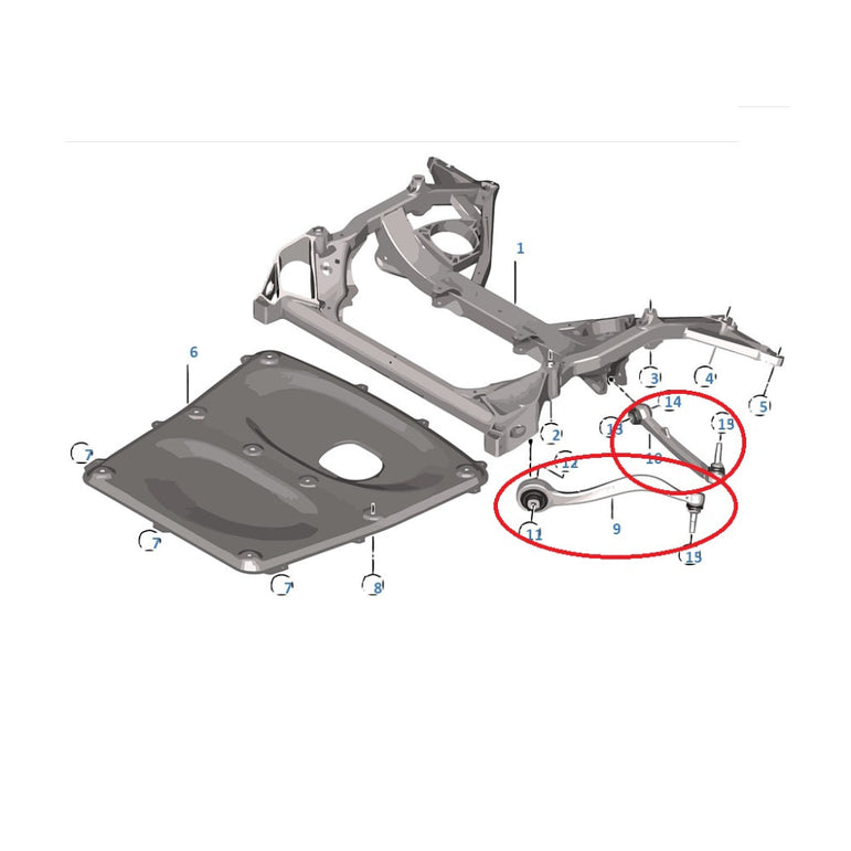 Verkline 20 Piece Fully Adjustable Kinematics Wishbone Kit BMW M2 M3 M4 F87 F80 F82