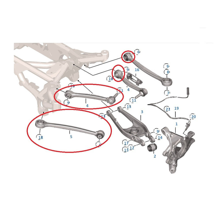 Verkline 20 Piece Fully Adjustable Kinematics Wishbone Kit BMW M2 M3 M4 F87 F80 F82