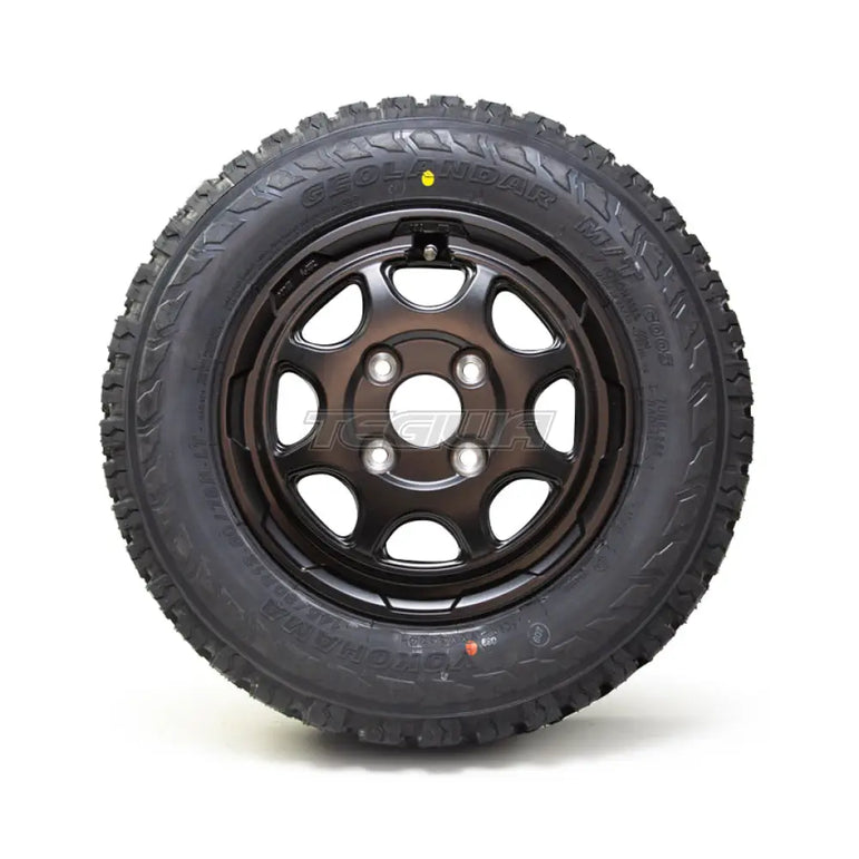 Weds Stadtberge 4x100 12x3.5 ET44 Alloy Wheel x Yokohama Geolandar M/T Tyres 145/80/12 (Set of 4) Kei Truck Van Honda Acty
