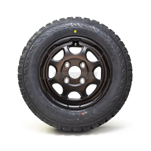 Weds Stadtberge 4x100 12x3.5 ET44 Alloy Wheel x Yokohama Geolandar M/T Tyres 145/80/12 (Set of 4) Kei Truck Van Honda Acty