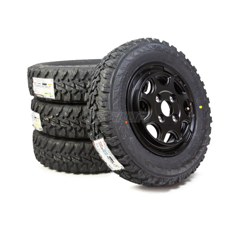 Weds Stadtberge 4x100 12x3.5 ET44 Alloy Wheel x Yokohama Geolandar M/T Tyres 145/80/12 (Set of 4) Kei Truck Van Honda Acty