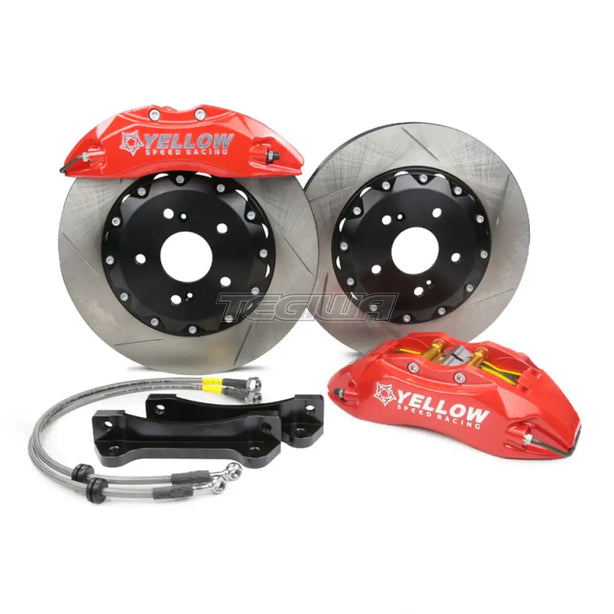Yellow Speed Racing YSR 380x34mm Slotted Disc 8 Pot Front Big Brake Kit BBK Honda Civic Type R FK2 FK8 FL5 15+