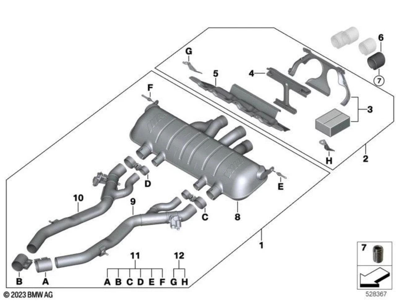 Genuine BMW G80 G82 M3|M4 Competition M Performance Exhaust 2021-2026 - Image 3