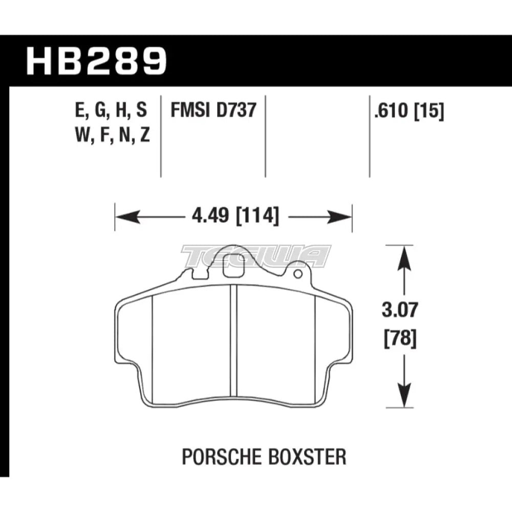 hawk-performance-dtc-30-motorsports-brake-pads-front-hb289w-610-162.jpg HAWK Performance DTC-30 Motorsports Brake Pads Front - HB289W.610 - Image 2