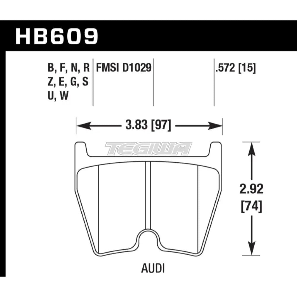 hawk-performance-hp-plus-road-and-track-brake-pads-front-hb609n-572-776.jpg HAWK Performance HP Plus Road and Track Brake Pads Front - HB609N.572 - Image 2