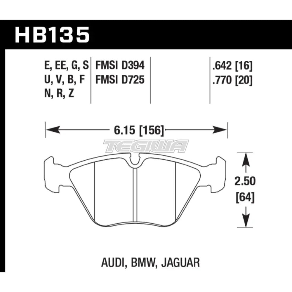 hawk-performance-hps-5-0-high-street-brake-pads-front-hb135b-760-479.jpg HAWK Performance HPS 5.0 High Performance Street Brake Pads Front - HB135B.760 - Image 2