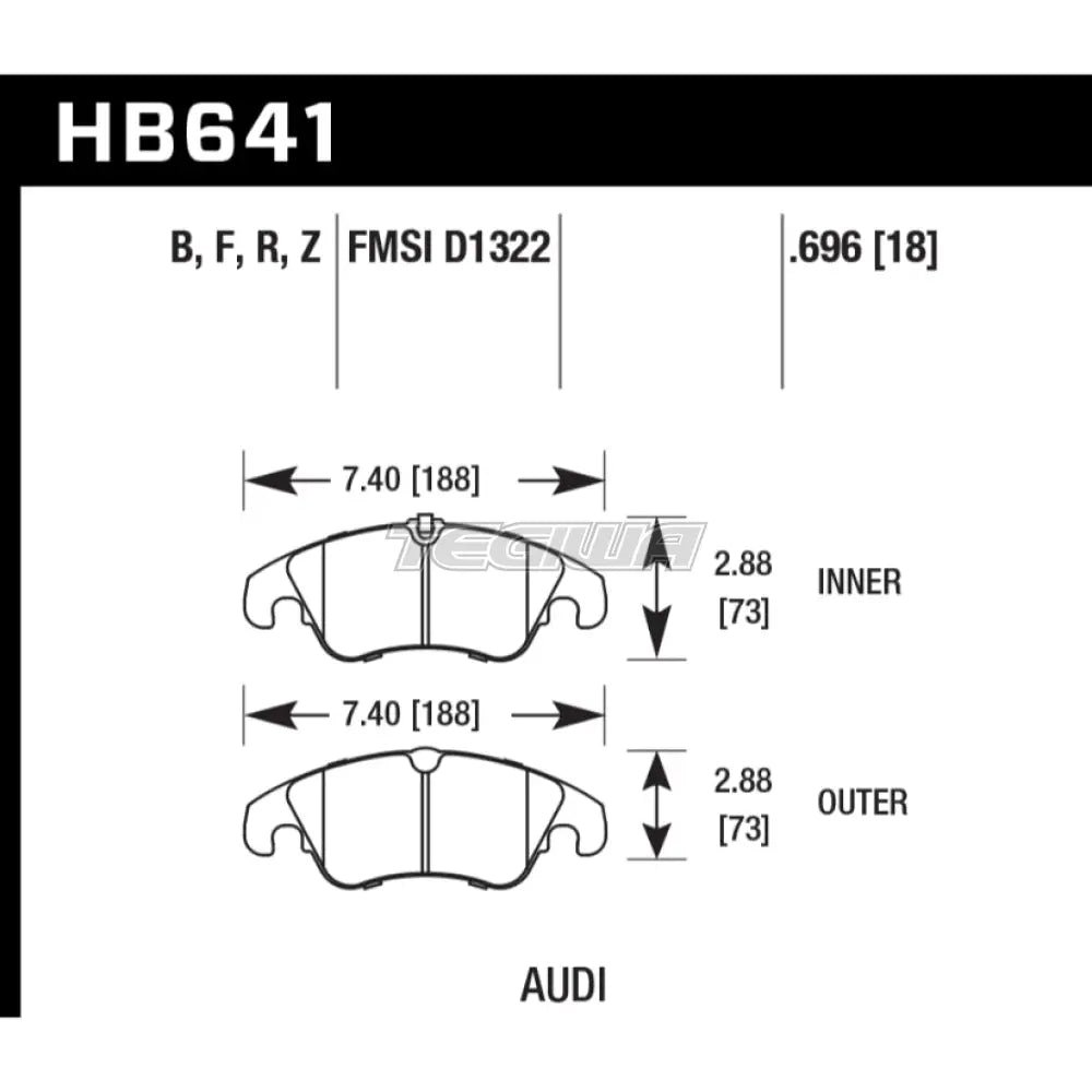 hawk-performance-hps-5-0-high-street-brake-pads-front-hb641b-696-260.jpg HAWK Performance HPS 5.0 High Performance Street Brake Pads Front - HB641B.696 - Image 2
