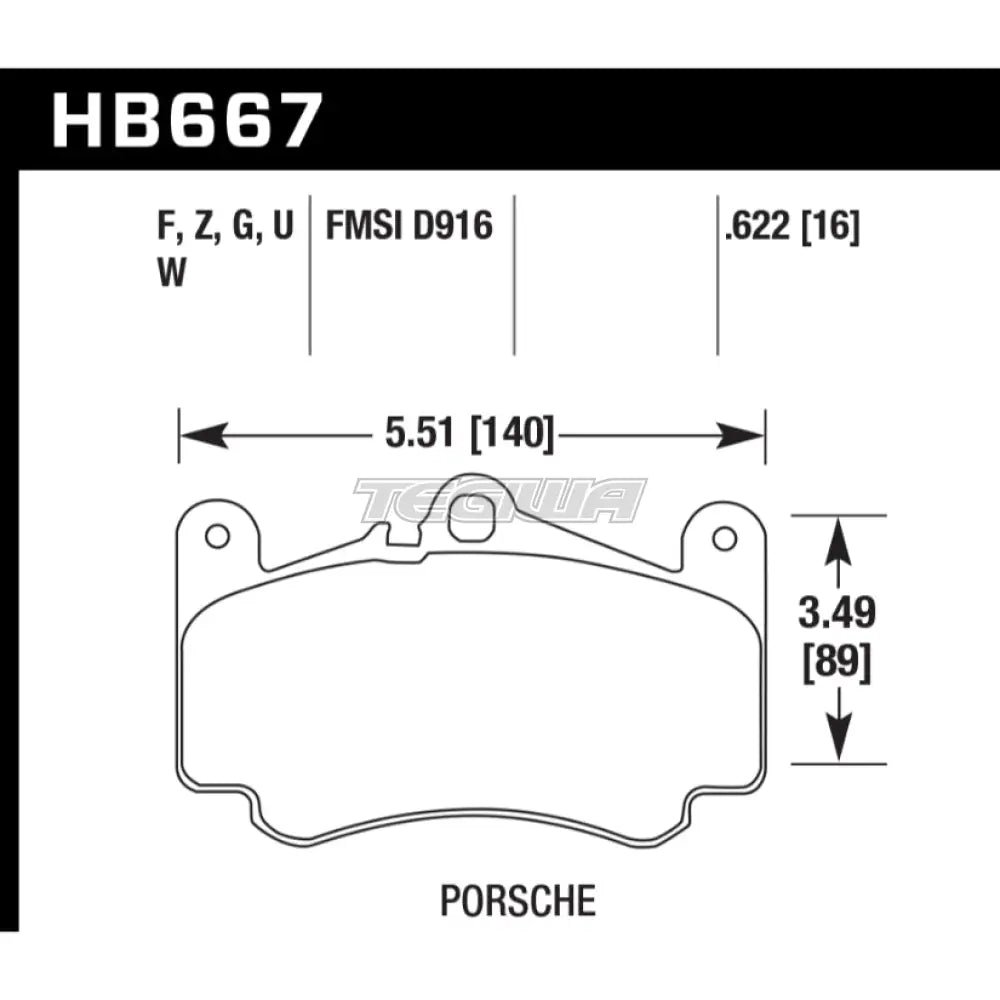 hawk-performance-hps-5-0-high-street-brake-pads-front-hb667b-622-355.jpg HAWK Performance HPS 5.0 High Performance Street Brake Pads Front - HB667B.622 - Image 2
