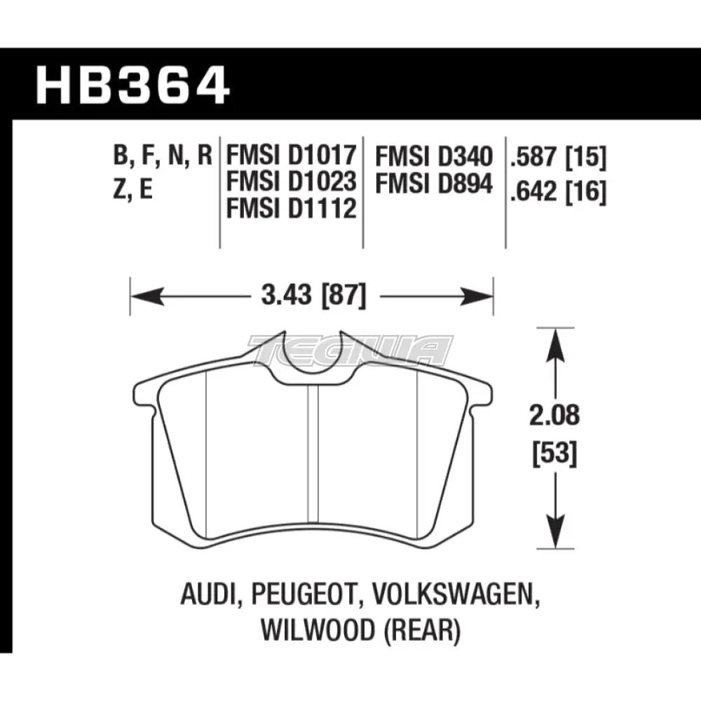 hawk-performance-hps-5-0-high-street-brake-pads-rear-hb364b-587-199.jpg HAWK Performance HPS 5.0 High Performance Street Brake Pads Rear - HB364B.587 - Image 2