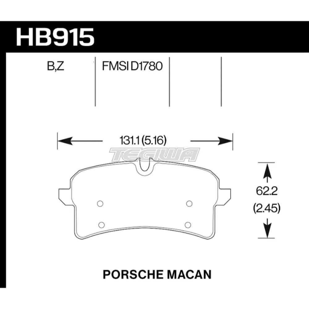 hawk-performance-hps-5-0-high-street-brake-pads-rear-hb915b-664-901.jpg HAWK Performance HPS 5.0 High Performance Street Brake Pads Rear - HB915B.664 - Image 2