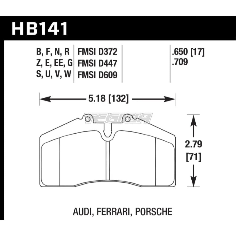 hawk-performance-hps-high-street-brake-pads-front-hb141f-650-236.jpg HAWK Performance HPS High Performance Street Brake Pads Front - HB141F.650 - Image 2