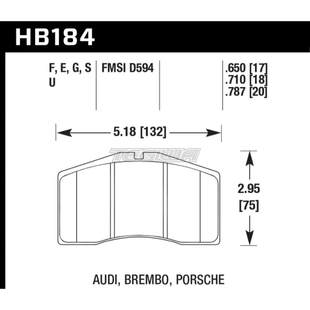 hawk-performance-hps-high-street-brake-pads-front-hb184f-650-819.jpg HAWK Performance HPS High Performance Street Brake Pads Front - HB184F.650 - Image 2
