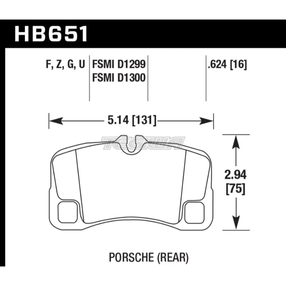 hawk-performance-hps-high-street-brake-pads-rear-hb651f-624-403.jpg HAWK Performance HPS High Performance Street Brake Pads Rear - HB651F.624 - Image 2