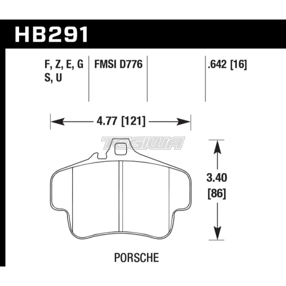 hawk-performance-ht-10-motorsports-brake-pads-front-hb291s-642-684.jpg HAWK Performance HT-10 Motorsports Brake Pads Front - HB291S.642 - Image 2