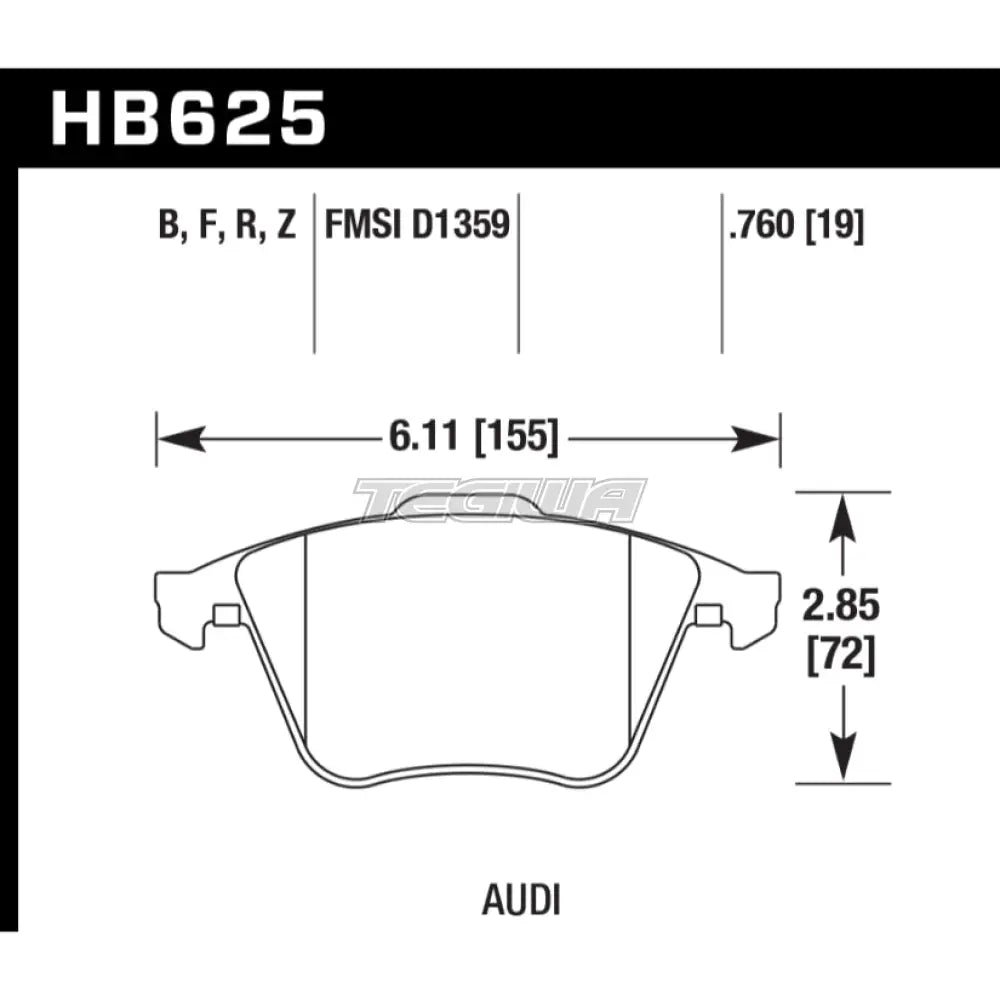 hawk-performance-pc-ceramic-street-brake-pads-front-hb625z-760-891.jpg HAWK Performance PC Performance Ceramic Street Brake Pads Front - HB625Z.760 - Image 2