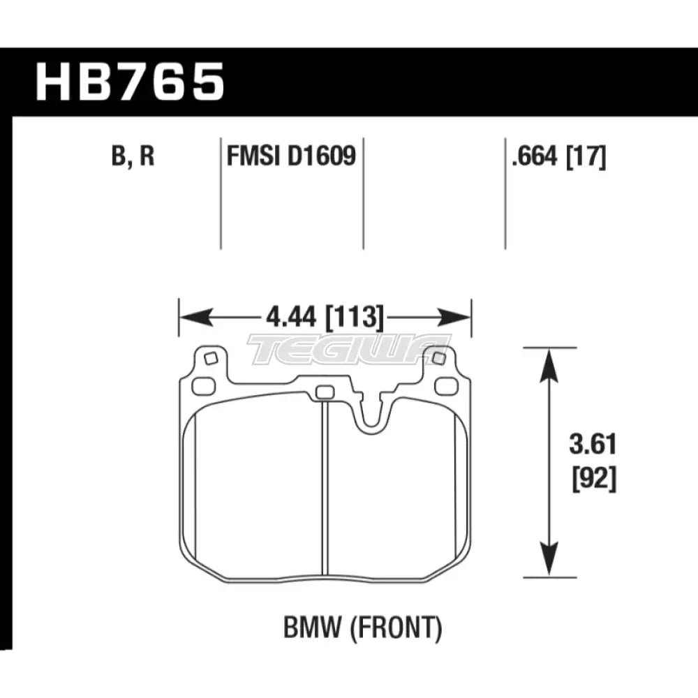 hawk-performance-pc-ceramic-street-brake-pads-front-hb765z-664-243.jpg HAWK Performance PC Performance Ceramic Street Brake Pads Front - HB765Z.664 - Image 2