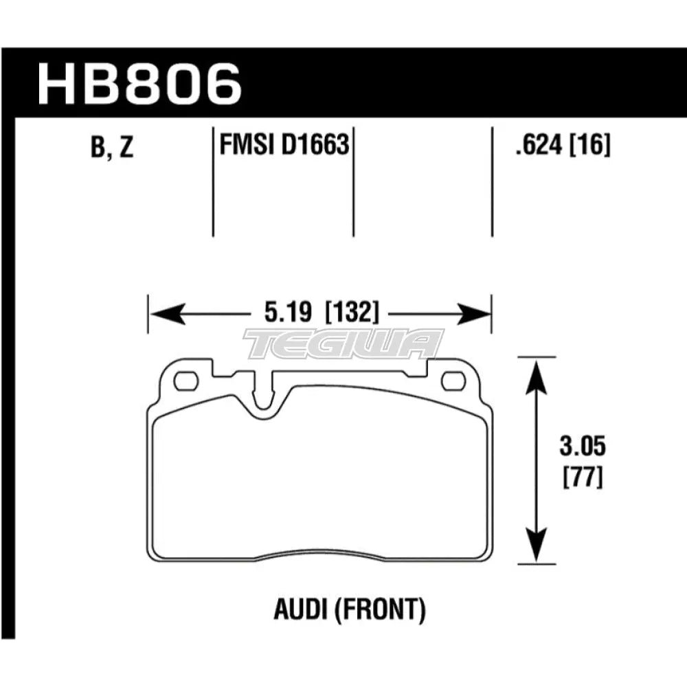 hawk-performance-pc-ceramic-street-brake-pads-front-hb806z-624-541.jpg HAWK Performance PC Performance Ceramic Street Brake Pads Front - HB806Z.624 - Image 2