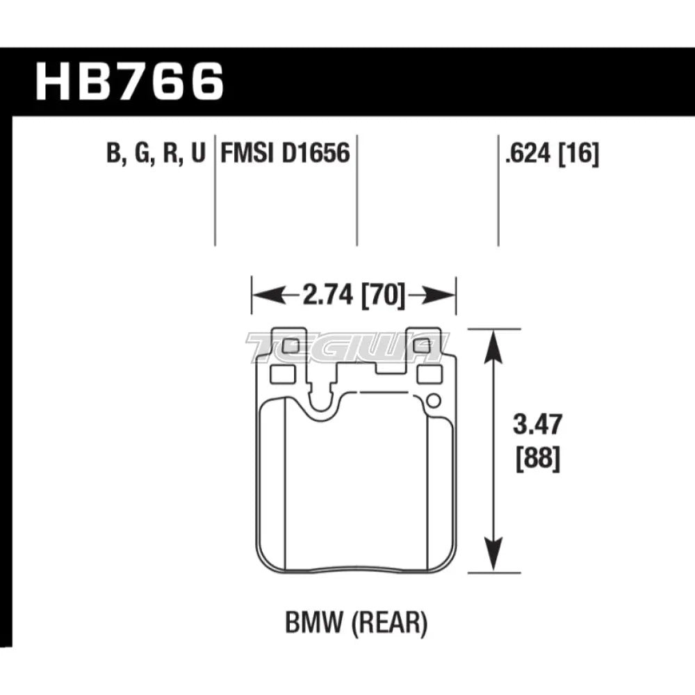 hawk-performance-pc-ceramic-street-brake-pads-rear-hb766z-624-279.jpg HAWK Performance PC Performance Ceramic Street Brake Pads Rear - HB766Z.624 - Image 2
