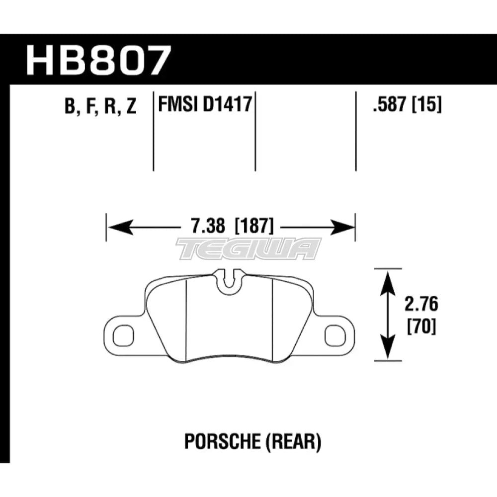 hawk-performance-pc-ceramic-street-brake-pads-rear-hb807z-587-697.jpg HAWK Performance PC Performance Ceramic Street Brake Pads Rear - HB807Z.587 - Image 2