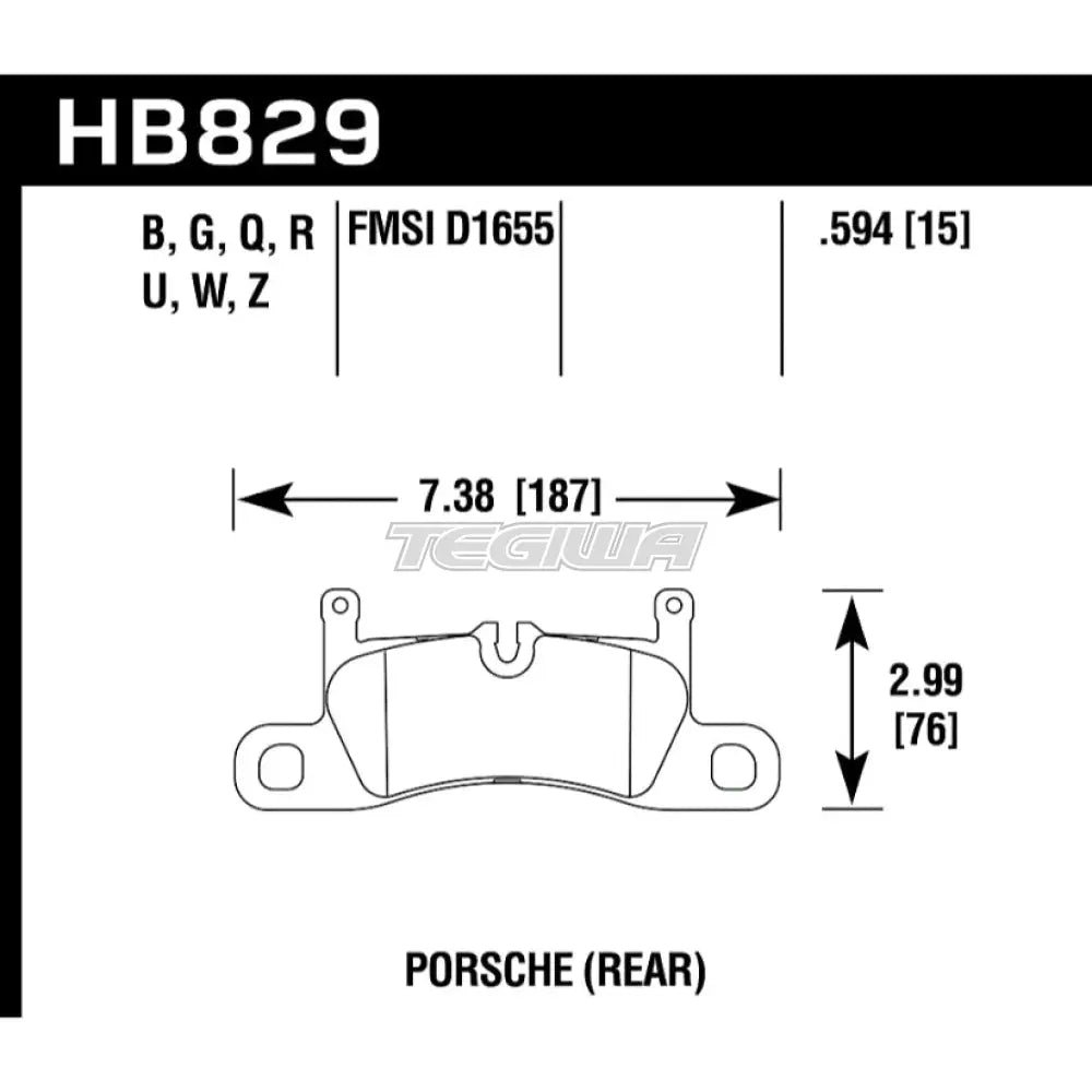 hawk-performance-pc-ceramic-street-brake-pads-rear-hb829z-594-508.jpg HAWK Performance PC Performance Ceramic Street Brake Pads Rear - HB829Z.594 - Image 2