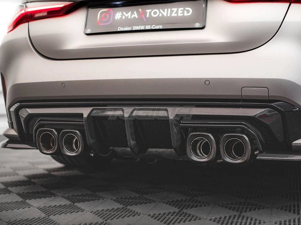 maxton-design-carbon-fiber-rear-diffuser-bmw-m3-g80-splitters-skirts-diffusers-622.jpg Maxton Design Carbon Fiber Rear Diffuser BMW M3 G80 - Image 9