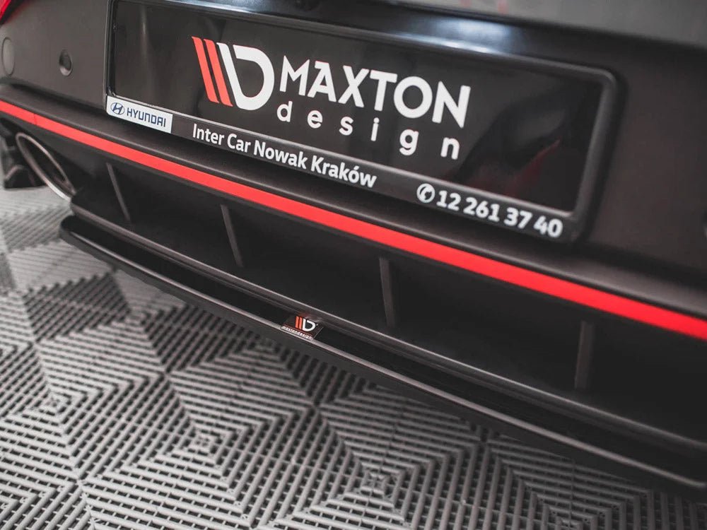 maxton-design-central-rear-splitter-for-hyundai-i30-n-hatchback-mk3-facelift-2020-splitters-skirts-diffusers-973.jpg Maxton Design Central Rear Splitter For Hyundai I30 N Hatchback MK3 Facelift 2020- - Image 4