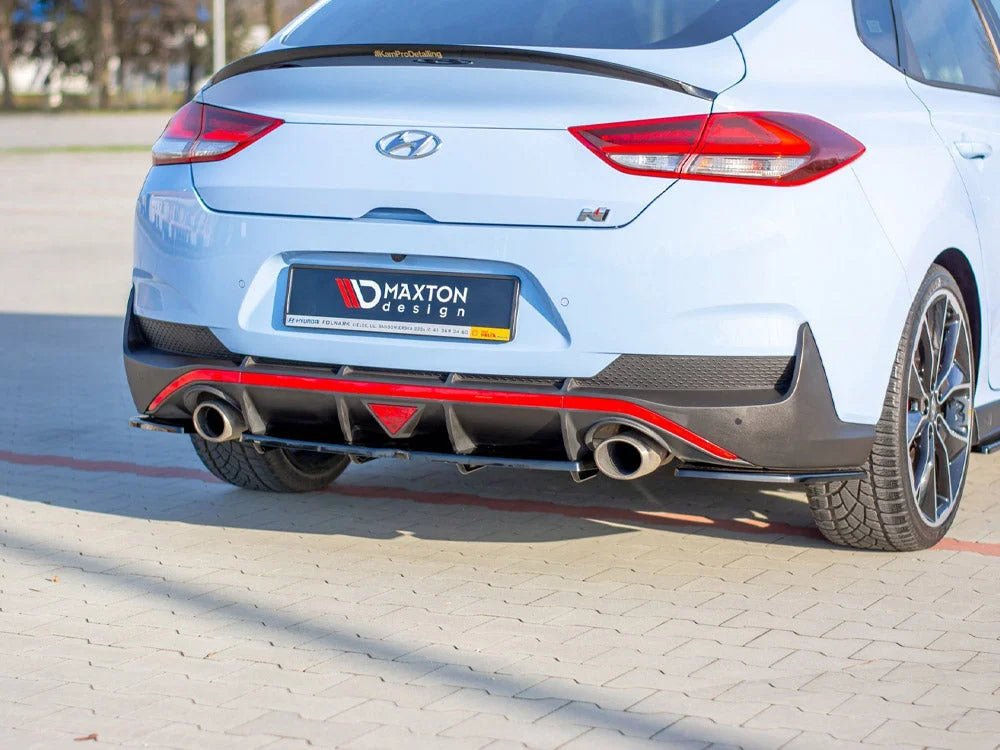 maxton-design-central-rear-splitter-w-vertical-bars-hyundai-i30-mk3-n-fastback-2018-splitters-skirts-diffusers-812.jpg Maxton Design Central Rear Splitter W Vertical Bars Hyundai I30 MK3 N Fastback 2018- - Image 2