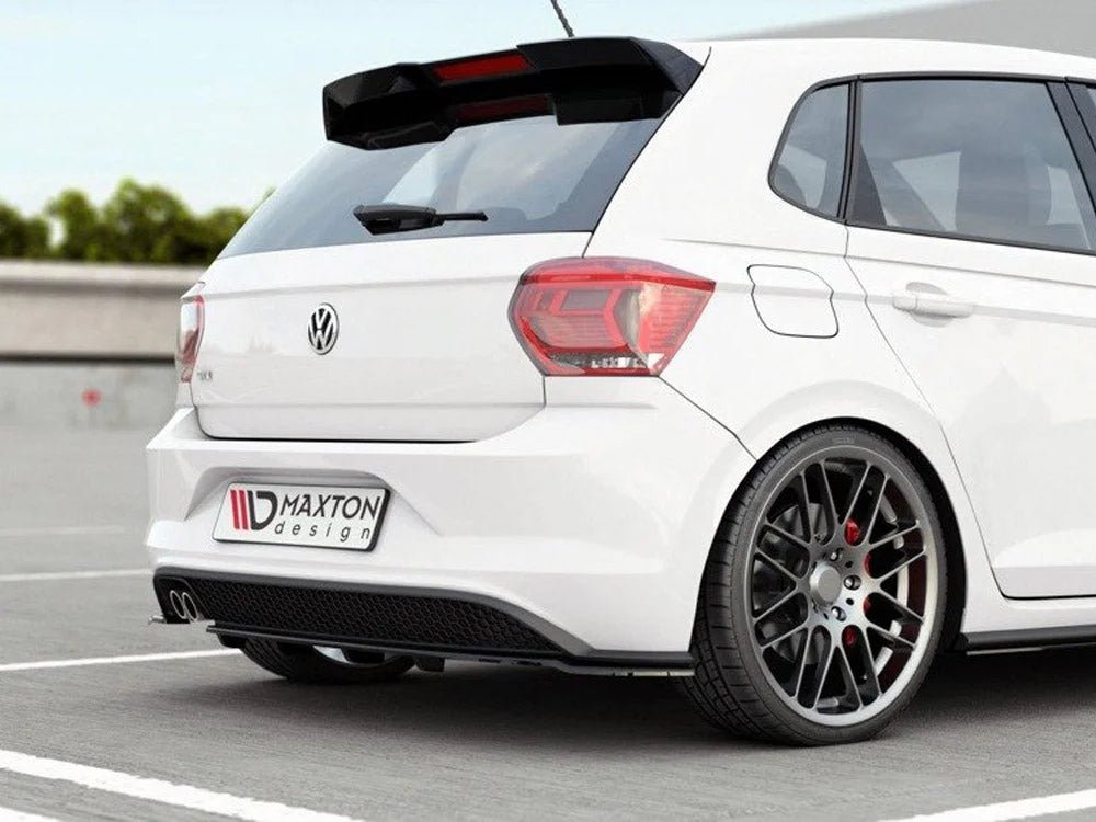 maxton-design-central-rear-splitter-w-vertical-bars-volkswagen-polo-mk6-gti-17-21-gloss-black-splitters-skirts-diffusers-235.jpg Maxton Design Central Rear Splitter W Vertical Bars Volkswagen Polo MK6 GTI 17-21 - Image 2