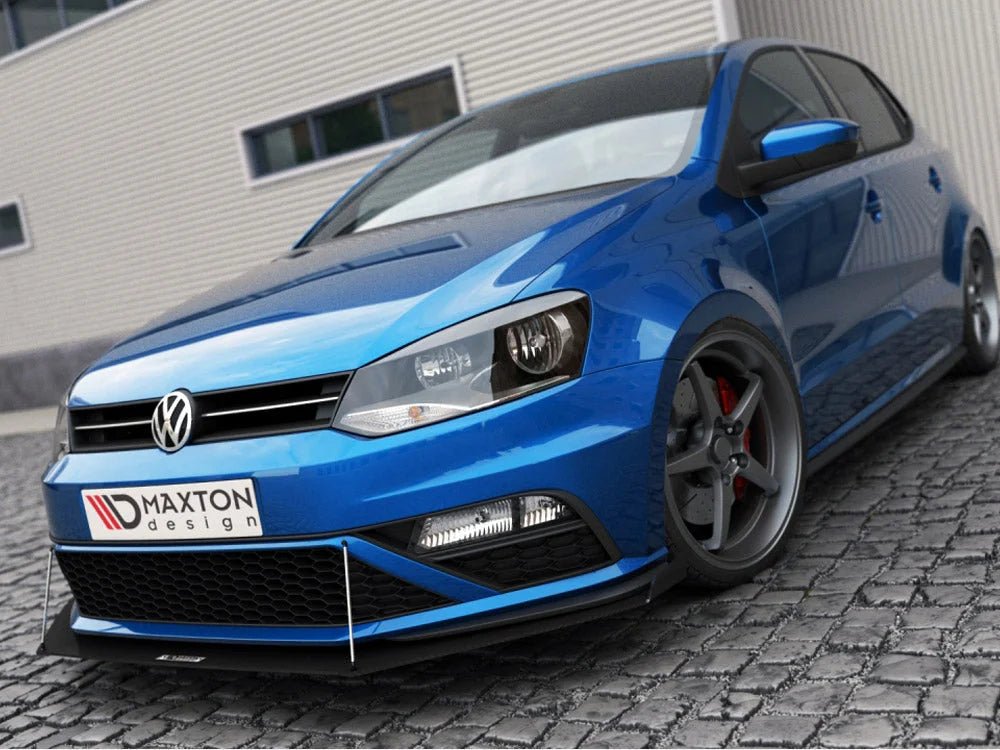 maxton-design-front-racing-splitter-volkswagen-polo-mk5-gti-facelift-with-wings-15-17-splitters-skirts-diffusers-404.jpg Maxton Design Front Racing Splitter Volkswagen Polo MK5 GTI Facelift With Wings 15-17 - Image 3