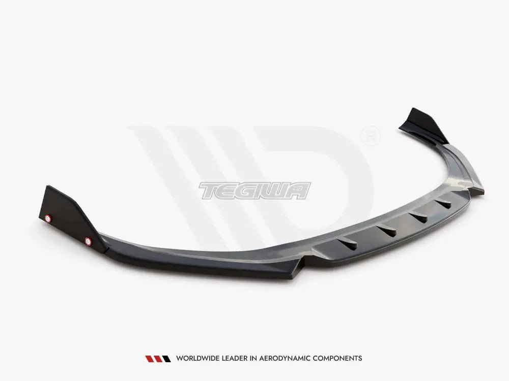 Maxton Design Front Splitter +flaps V.1 Hyundai I30 N Hatchback fastback MK3 Facelift 2020- - Image 5