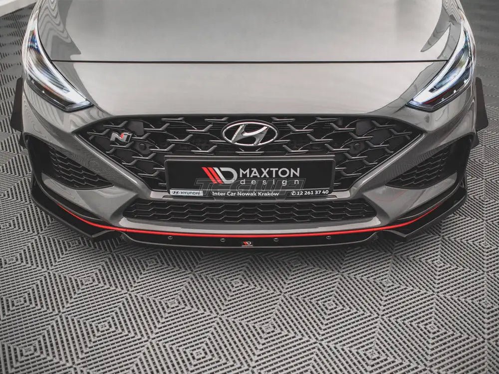 Maxton Design Front Splitter +flaps V.1 Hyundai I30 N Hatchback fastback MK3 Facelift 2020- - Image 3