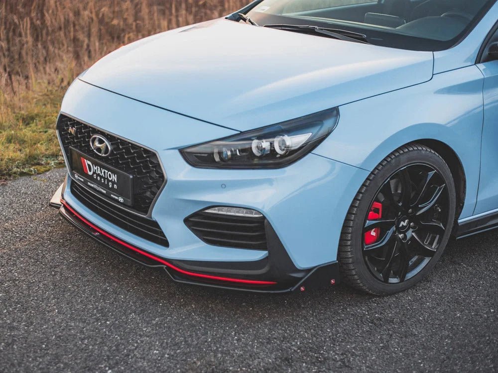 Maxton Design Front Splitter +flaps V6 Hyundai I30 N MK3 Hatchback fastback 01-20 - Image 3