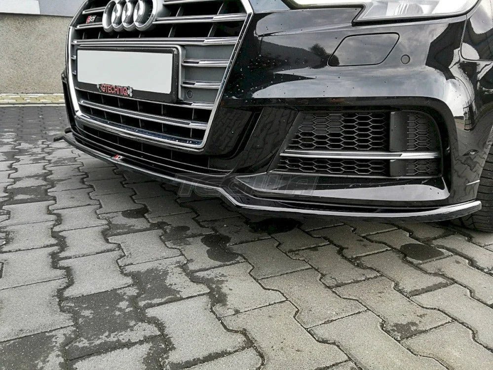 maxton-design-front-splitter-v-2-audi-s3-a3-s-line-8v-facelift-sedan-17-20-gloss-black-splitters-skirts-diffusers-766.jpg Maxton Design Front Splitter V.2 Audi S3 A3 S-line 8V Facelift Sedan 17-20 - Image 3