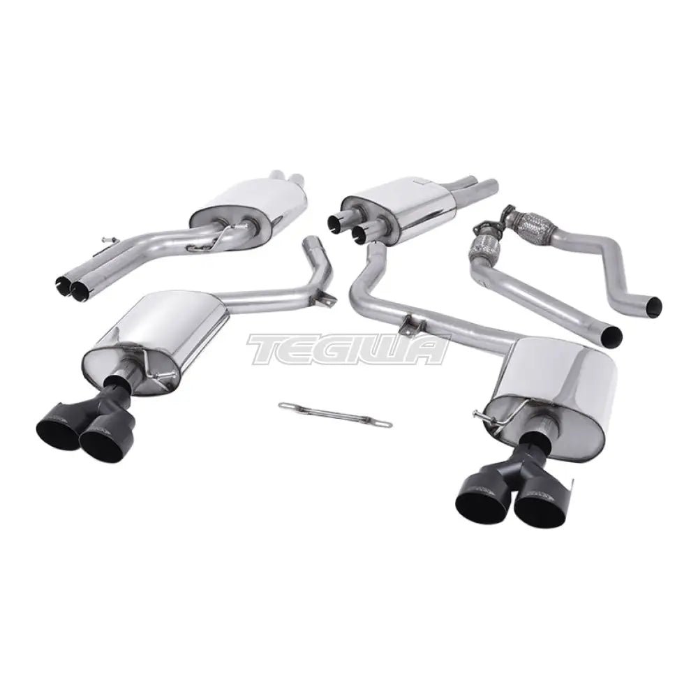 milltek-audi-s4-3-0-supercharged-v6-b8-5-2012-2016-cat-back-exhaust-quad-black-tips-systems-605.jpg Milltek Audi S4 3.0 Supercharged V6 B8.5 2012-2016 Cat-back Exhaust - Image 2