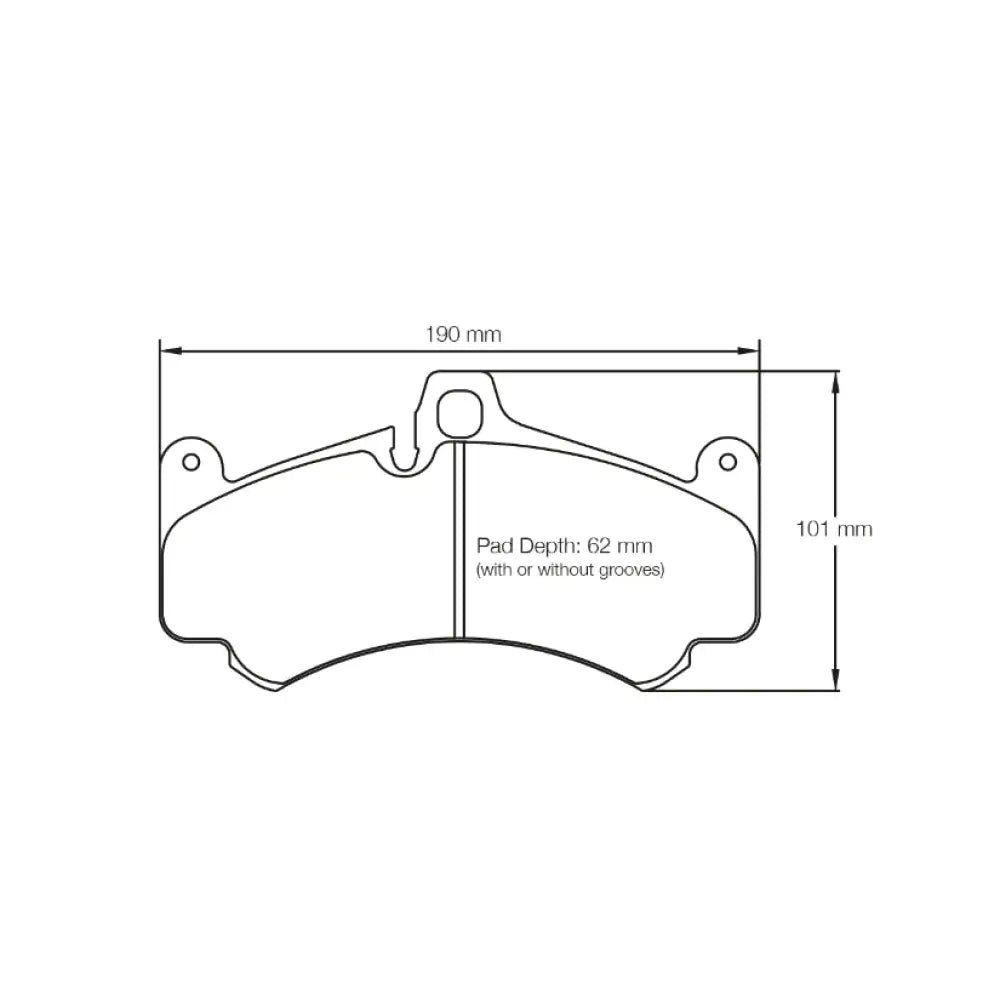 pagid-brake-pads-porsche-997-gt3-cup-19-mm-thick-43804-214.jpg Pagid Brake Pads Porsche 997 GT3 Cup 19 mm Thick Pads 43804 - Image 4