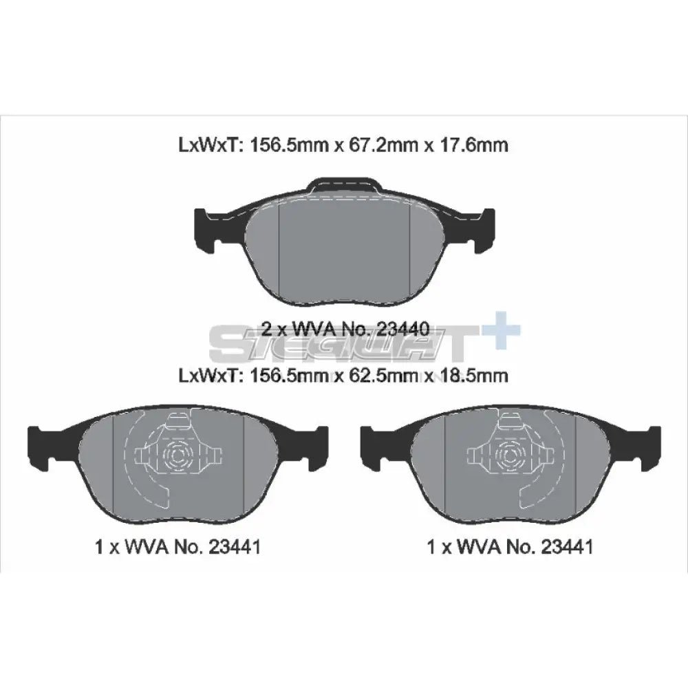 pagid-street-brake-pads-ford-focus-mk1-rs-02-04-front-t8174sp2001-416.jpg Pagid Street+ Brake Pads Ford Focus MK1 RS 02-04 Front - T8174SP2001 - Image 3