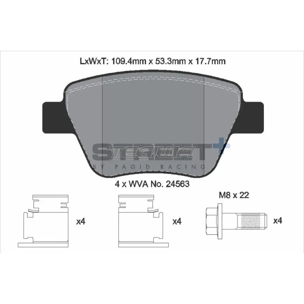 pagid-street-brake-pads-volkswagen-golf-mk6-gti-09-16-rear-t8080sp2001-846.jpg Pagid Street+ Brake Pads Volkswagen Golf MK6 GTI 09-16 Rear - T8080SP2001 - Image 3